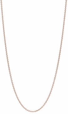 Solid 14k Rose Gold Chain Necklace C18R05