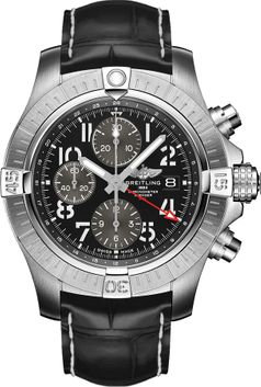 Breitling Avenger Chronograph GMT 45 Black Dial Men's Watch A24315101B1P1