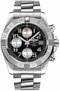 Breitling Avenger II Chronograph Black Dial 43mm Men's Watch A13381111B2A1