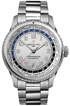 Breitling Navitimer Aviator 8 B35 Automatic Unitime 43 Steel Men's Watch AB3521U01G1A1