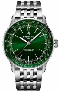Breitling Navitimer Automatic 41 Green Dial Men's Steel Watch A17329371L1A1