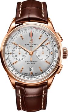 Breitling Premier B01 Chronograph 42 18k Rose Gold Men's Watch RB0118371G1P2