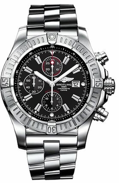 Breitling Super Avenger Black Dial Men's Watch A1337011/B907-135A