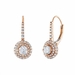 Diamond Drop Earrings, 1.10 Carat on Solid 18k Rose Gold E160RDIA - image 1