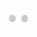 Diamond Earrings, 0.17 Carat on Solid 18k White Gold E137WDIA - image 0