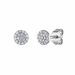 Diamond Earrings, 0.17 Carat on Solid 18k White Gold E137WDIA - image 1