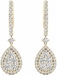 Diamond Earrings, 1.45 Carat Diamonds on 18k Yellow Gold E20240Y - image 1