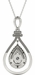 Diamond Oval Pendant, 1.03 Carat on 18k White Gold P20245W - image 4