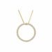 Circle of Life Diamond Pendant, 0.5 Carat on 14k Yellow Gold P050CLY - image 0