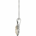 Diamond Pendant, .66 Carat on Solid 18k White & Yellow Gold P21951WY - image 2
