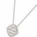 Diamond Pendant, .83 Carat on Solid 18k White & Yellow Gold P21953WY - image 3