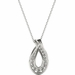 Diamond Pendant, .84 Carat on 18k White Gold P21962W - image 4