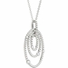 Diamond Pendant, .86 Carat on Solid 18k White Gold P21963W - image 1