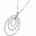 Diamond Pendant, .86 Carat on Solid 18k White Gold P21963W - image 3