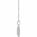 Diamond Pendant, .87 Carat on Solid 18k White Gold P21960W - image 2