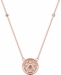 Diamond Round Pendant, .56 Carat on 18k Rose Gold P20242R - image 4