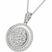 Diamond Swirl Pendant, 1.40 Carat on Solid 18k White Gold P21961W - image 3