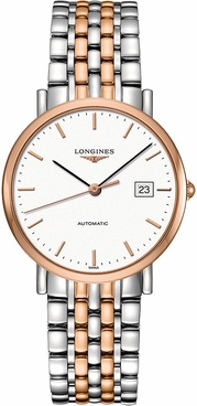 Longines Elegant Collection Steel & Rose Gold Men's Watch L4.810.5.12.7