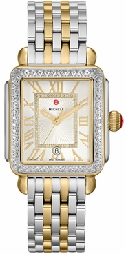 Michele Deco Madison Women's Gold Diamonds Watch MWW06T000144