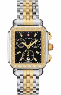 Michele Deco Two Tone Diamonds Women's Watch MWW06A000808