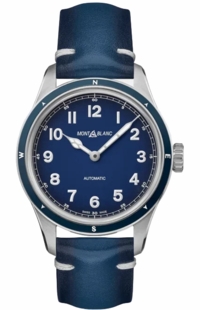 MontBlanc 1858 Automatic Blue Dial Men's Watch 126758