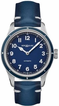 MontBlanc 1858 Automatic Blue Dial Men's Watch 126758