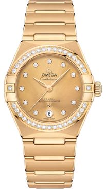 Omega Constellation 18k Yellow Gold Women's Watch 131.55.29.20.58.001