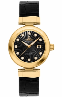 Omega De Ville Ladymatic Solid Gold 34mm Watch 425.63.34.20.51.002