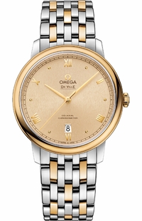 Omega De Ville Prestige Gold Dial Co-Axial Men's Watch 424.20.40.20.08.002