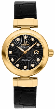 Omega De Ville Ladymatic Solid Gold 34mm Watch 425.63.34.20.51.002