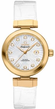 Omega De Ville Ladymatic Solid Gold Women's Watch 425.63.34.20.55.002