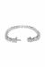 Oval Lab Diamond Tennis Bracelet on 14k White Gold - image 1