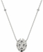 Diamond Oval Pendant, .71 Carat on Solid 18k White Gold P20243W - image 4