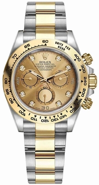 Rolex Cosmograph Daytona Oyster Bracelet Diamonds Men's Watch 116503-0006