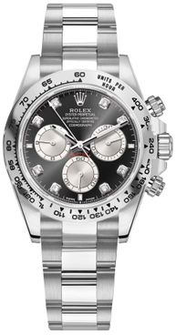 Rolex Cosmograph Daytona 18k White Gold Diamonds Men's Watch 126509-0002