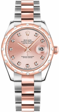 Rolex Datejust 31 Pink Diamond Dial Watch 178341-0017
