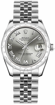 Rolex Datejust 31 Silver Dial Jubilee Bracelet Women's Watch 178344-0010
