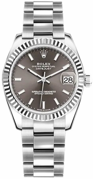 Rolex Datejust 31 Dark Grey Dial Automatic Women's Watch 278274-0015