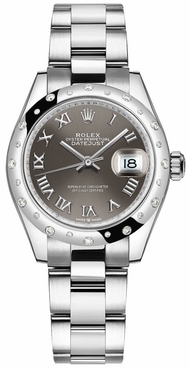 Rolex Datejust 31 Domed Diamond Bezel Women's Watch 278344RBR-0023