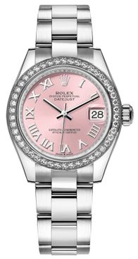 Rolex Datejust 31 White Gold Bezel Diamonds Women's Watch 278384RBR-0023