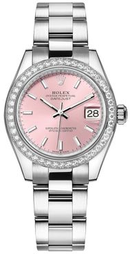 Rolex Datejust 31 Pink Dial Diamond Bezel Women's Watch 278384RBR-0017