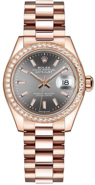 Rolex Datejust 31 Slate Dial Diamond Bezel Women's Watch 278285RBR-0021
