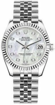 Rolex Datejust 31 Steel & 18k White Gold Women's Watch 278274-0006