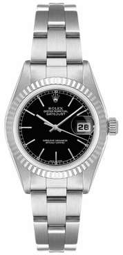 Rolex Datejust 31 White Gold Fluted Bezel Women's Watch 68274