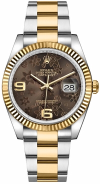 Rolex Datejust 36 Solid 18K Gold & Steel Watch 116233-0184
