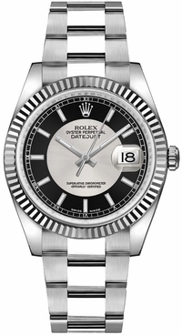 Rolex Datejust 36 Fluted Bezel Oyster Bracelet Watch 116234