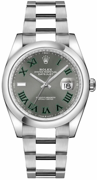 Rolex Datejust 36 Oystersteel Slate Dial Women's Watch 126200-0018
