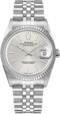 Rolex Datejust 36 Silver Index Dial Unisex Watch 16014
