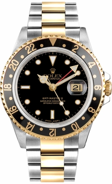 Rolex GMT-Master II Black Dial Men's Watch 16713LN