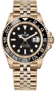 Rolex GMT-Master II 18k Yellow Gold Men's Watch 126718GRNR-0001